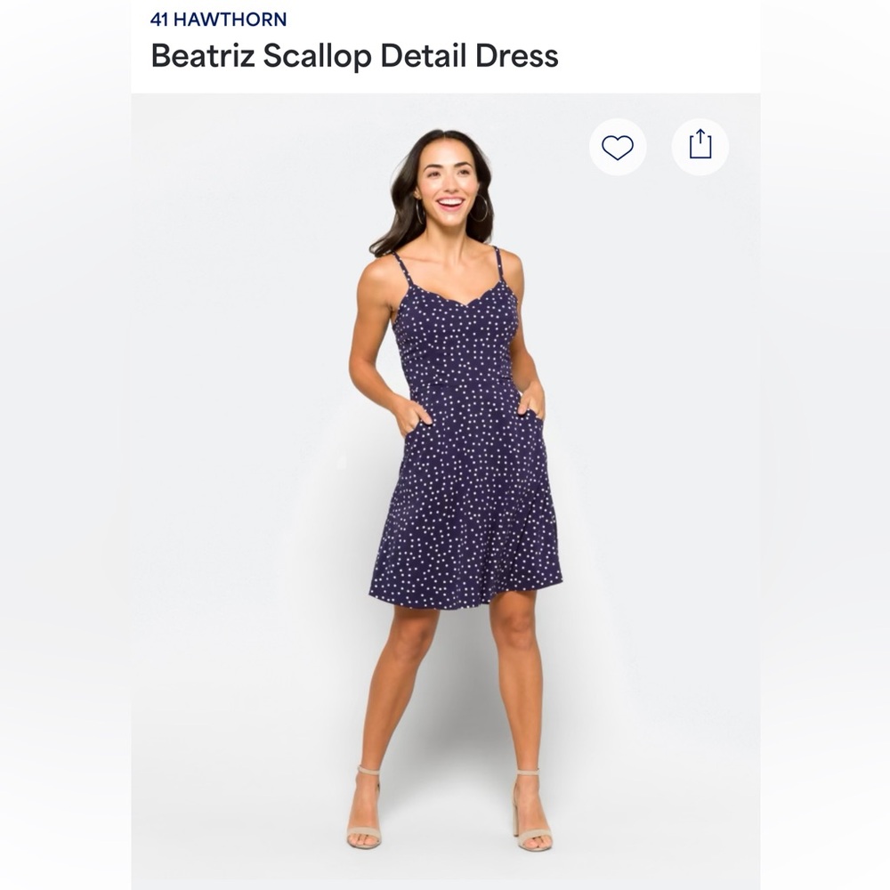 Beatriz Scallop Detail Dress